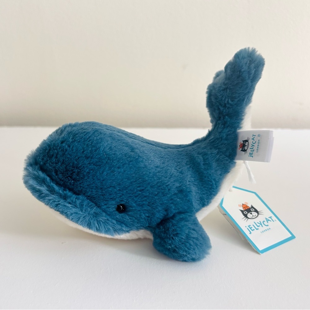 Retired Jellycat Tiny Wally Whale 5” Rare New with Tag